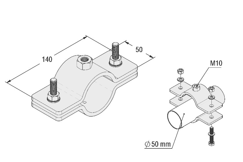 Kit Di Giunzione Per Tubi KARIBA Serie 253335 - Diametro 32 Mm - Colore Bianco