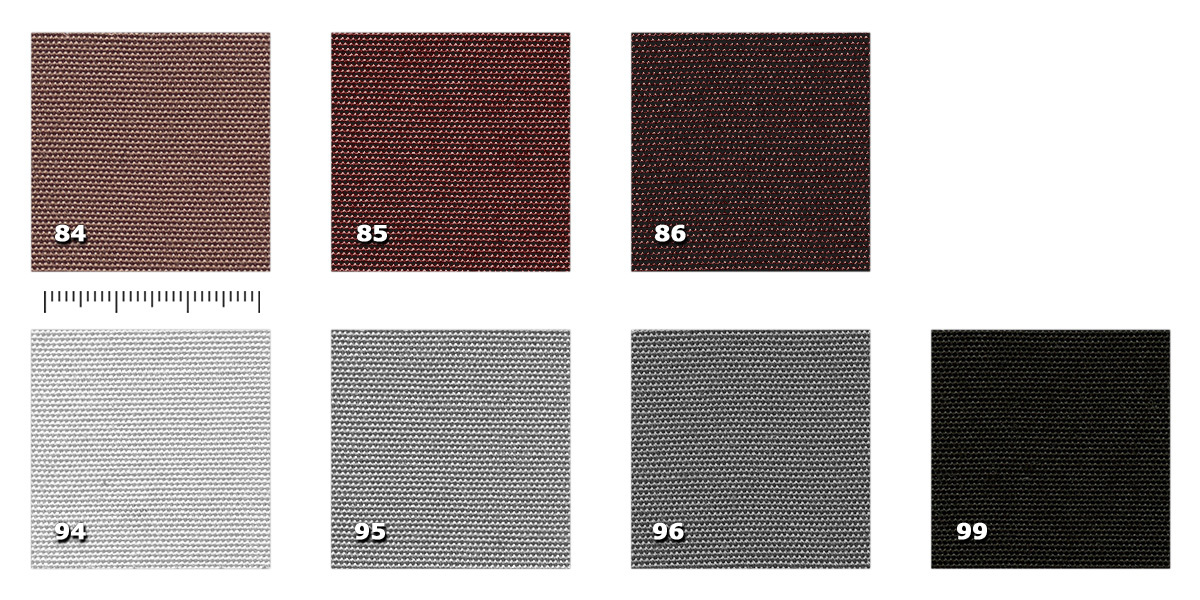 ARL - Light Reps 300 cm 84. marrone chiaro85. marrone86. marrone scuro94. grigio chiaro95. grigio96. grigio scuro98. antracite99. nero