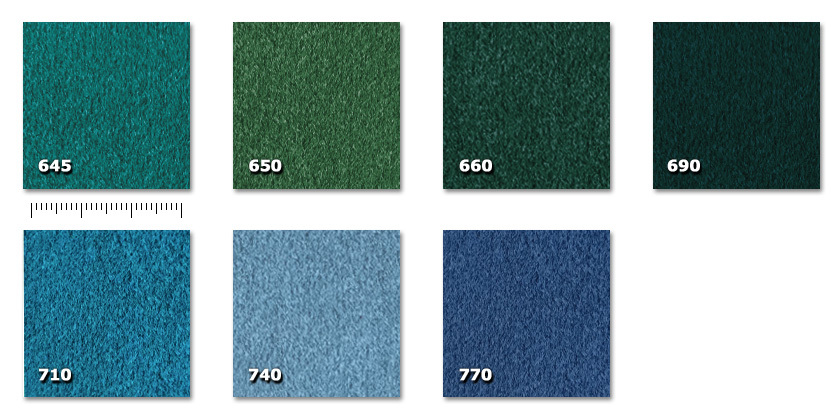 FFE - Fedora 645. verde smeraldo650. verde660. verde pino690. verde scuro710. turchese740. denim770. blu scuro