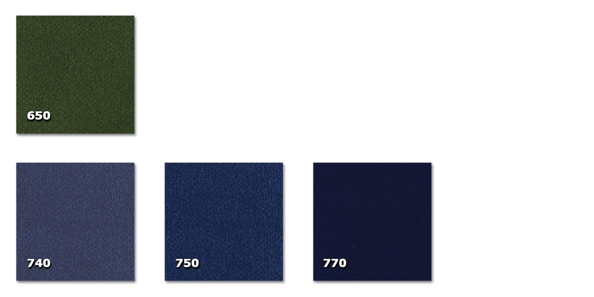 FMB - Macbeth 400 650. vert740. bleu denim*750. bleu770. bleu fonc** commande minimale  300 m