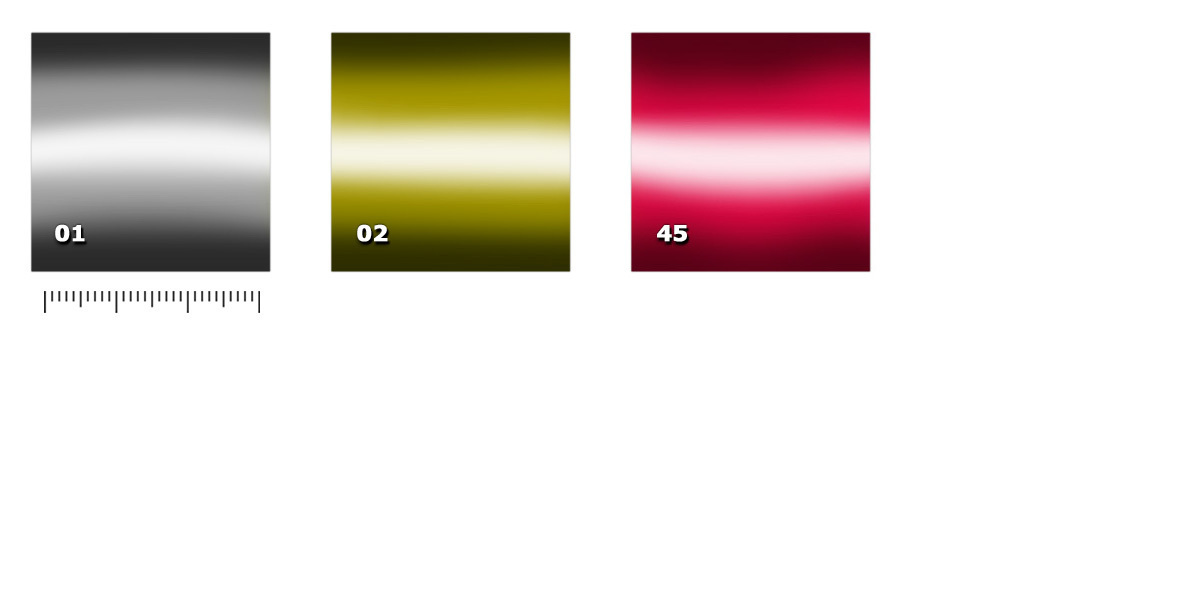 QCU - Cubafilm 01. prata * (28 m)02. ouro * (120 m)45. rosso * (120 m)* disponibilidade limitada  quantidade indicada